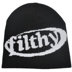 Filthy Woolen Knitted Beanie Hat