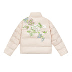 Harshandcruel Yoke Floral Embroidery Graphene Warm Bread Jacket