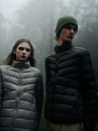 sostine Lightweight Stand Collar White Duck Down Jacket