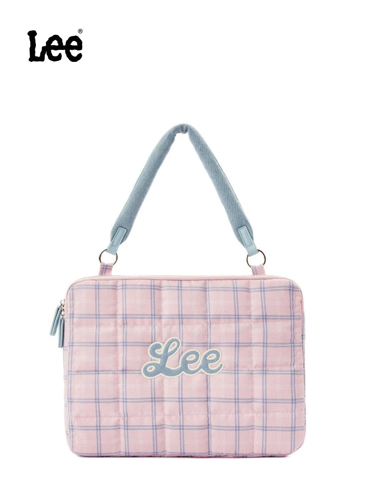 Lee Contrast Checked Tote Bag