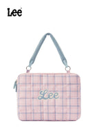 Lee Contrast Checked Tote Bag
