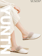 Velvet Chinese Aesthetic Indoor Slippers