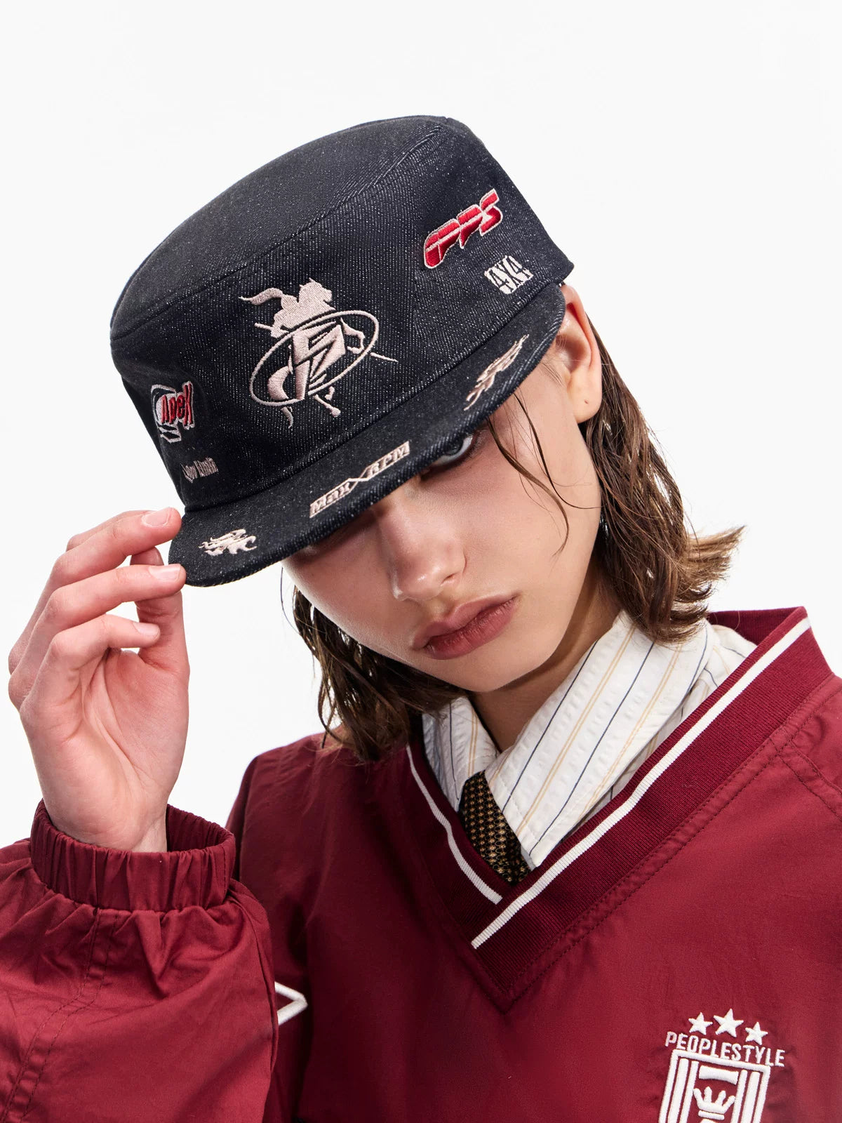 PEOPLESENSE Original Color Cowboy Flat Top Equestrian Hat