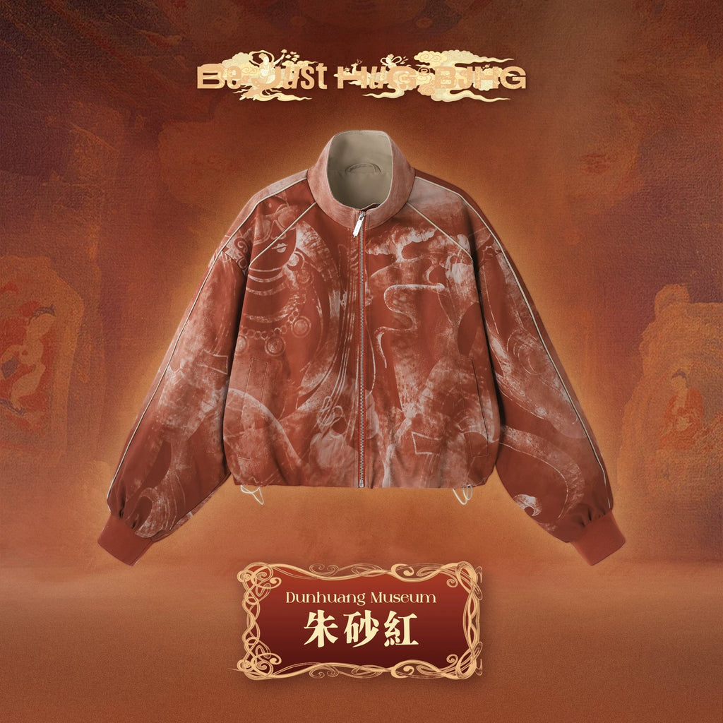 BJHG Contrasting Print Short Jacket