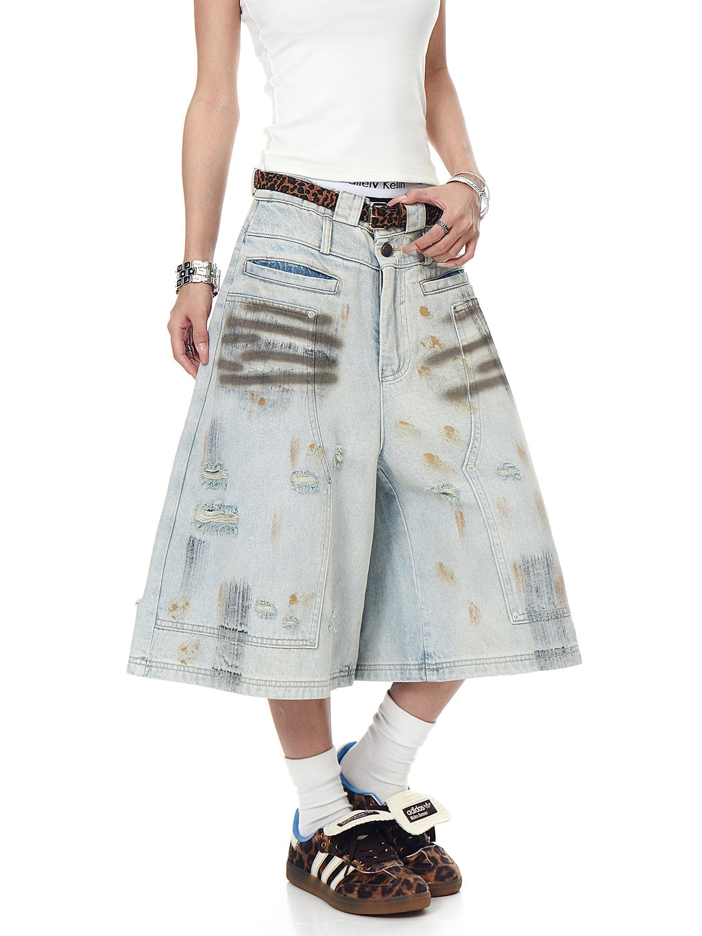 MADWITCH denim shorts