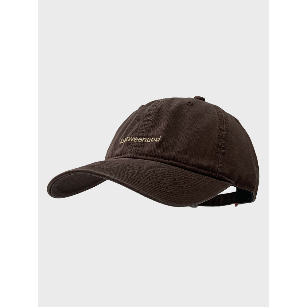 Pure Cotton Letter Embroidered Baseball Cap