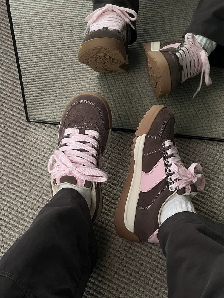 Women Sneakers Thick Sole Bread Shoes