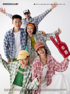 OWOX Loose Casual Checked Lapel Versatile Shirt