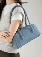 Dotlyn American Retro Rivet Shoulder Bag