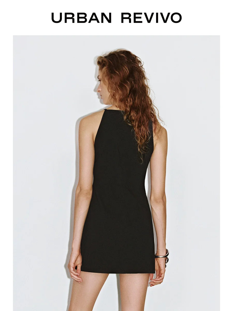 URBAN REVIVO Temperament Super Short Sleeveless Dress