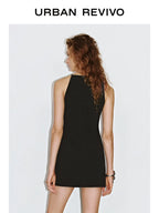 URBAN REVIVO Temperament Super Short Sleeveless Dress