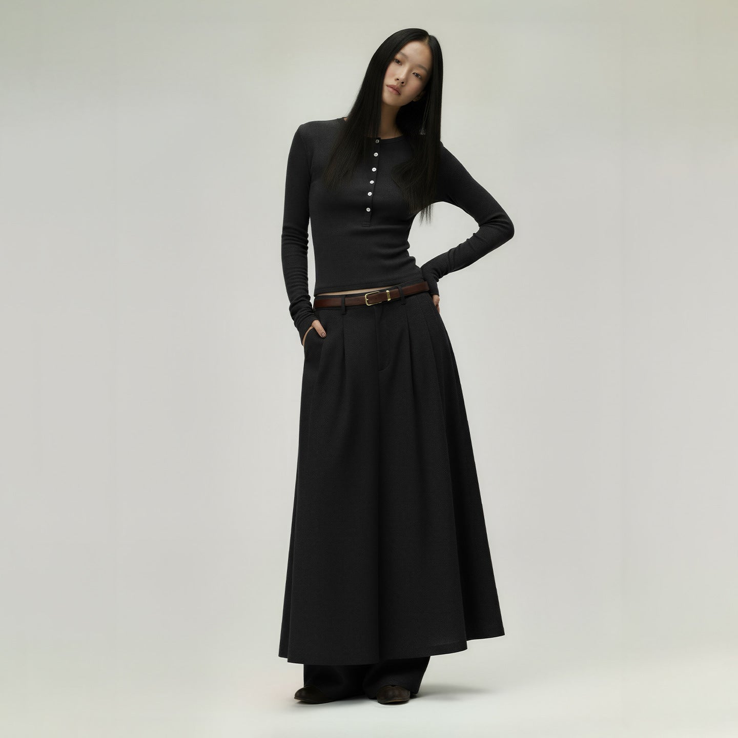 Inflation women Henly Skinny Modal Long Sleeve tee