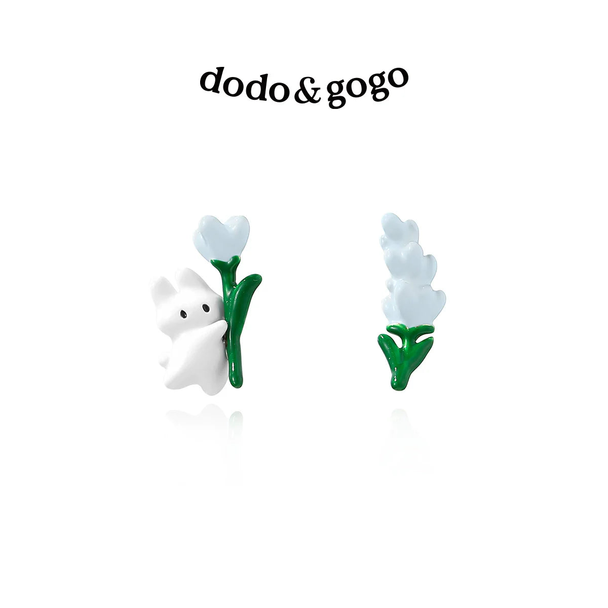 DODOGOGO Sweet Little Fresh Asymmetrical Rabbit Earrings
