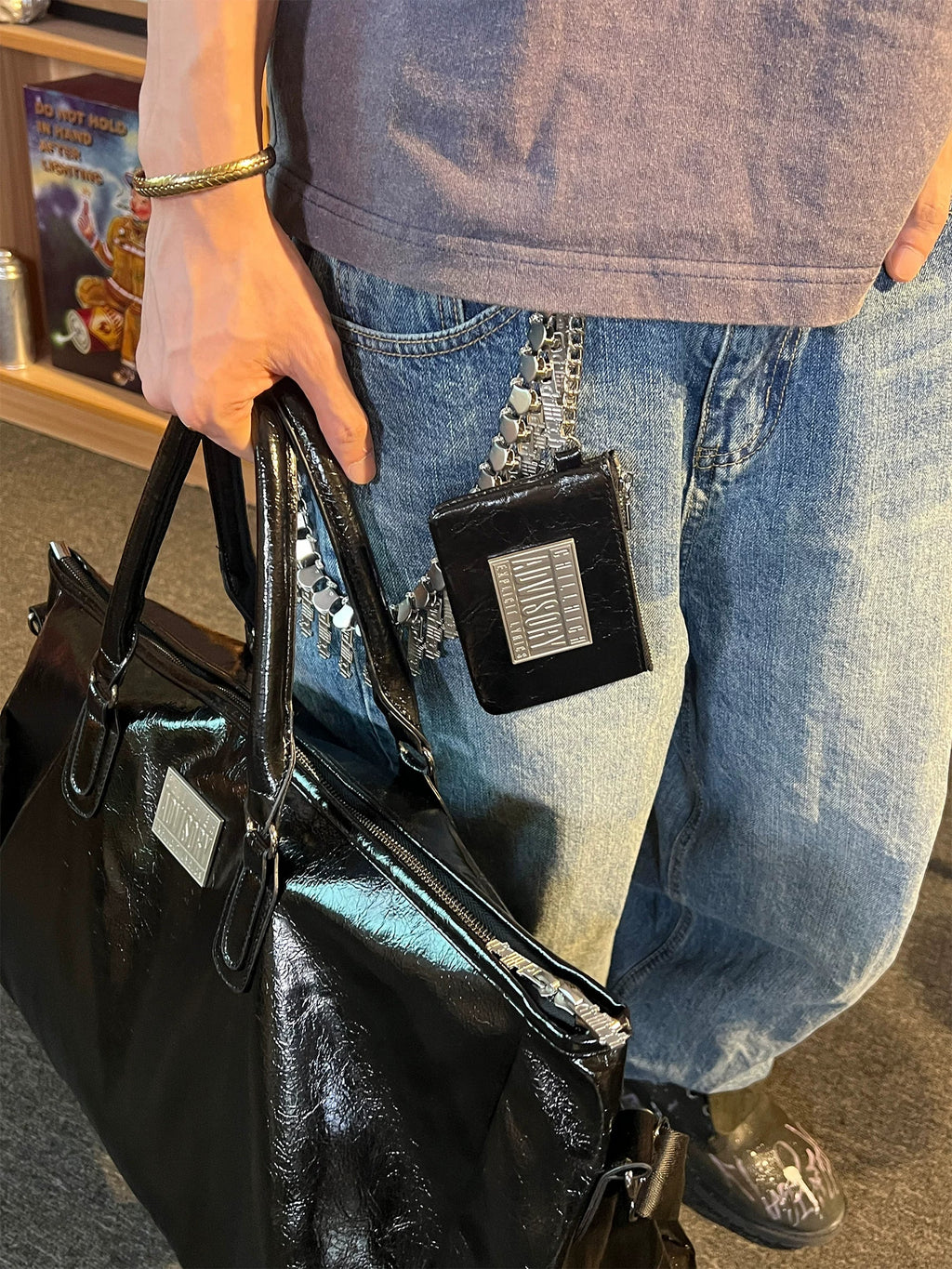 ChillHigh Crack Leather Simple Casual Card Bag