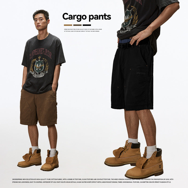 Unf Loose Straight Casual Pants Tooling Shorts