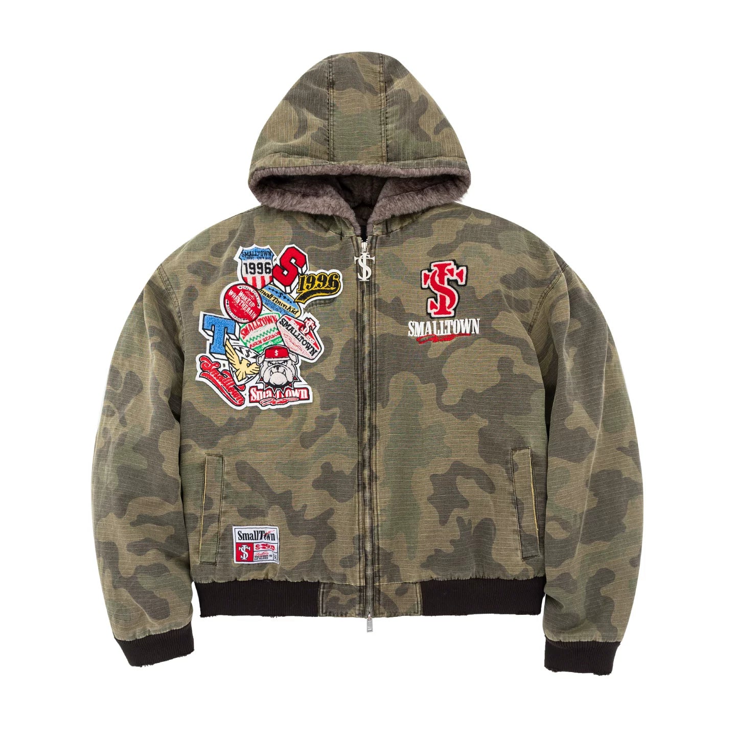 STK SmallTownKid Concealed Plush Hooded Mountain Jacket