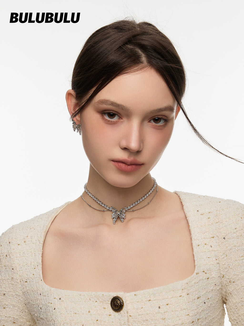 BULUBULU Butterfly Island Tassel Necklace