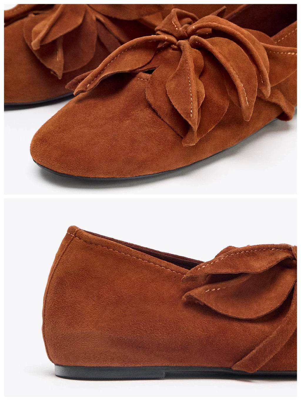 WILLWISHES Wang Ding Relaxed Floral Ballet Flat Shoes