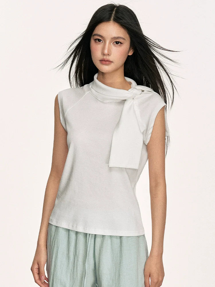 Anna Aneae Small Turtleneck Sleeveless Vest