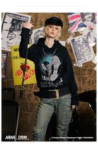 DONSMOKE Front Shoulder Hooded Sweater