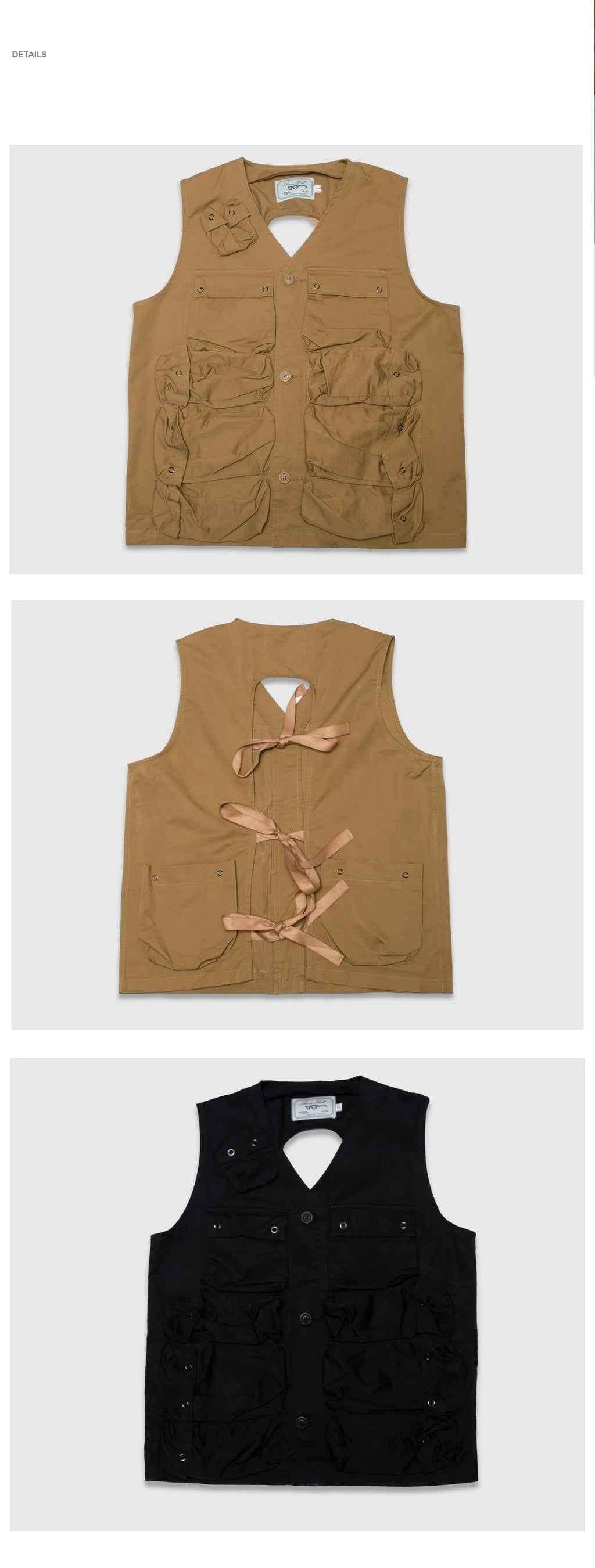 Anniehall Multi-Bag Outdoor Lace-Up Vest