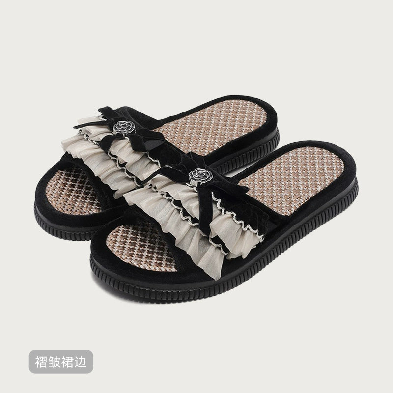 Asian Straw Sweet Home Sandals