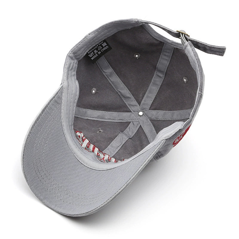 Letter Embroidered Street Baseball Cap