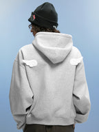 WHOOSIS Angel Embroidered Hooded Sweater