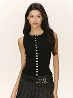 Ariseism Vintage Sleeveless Knitted Vest