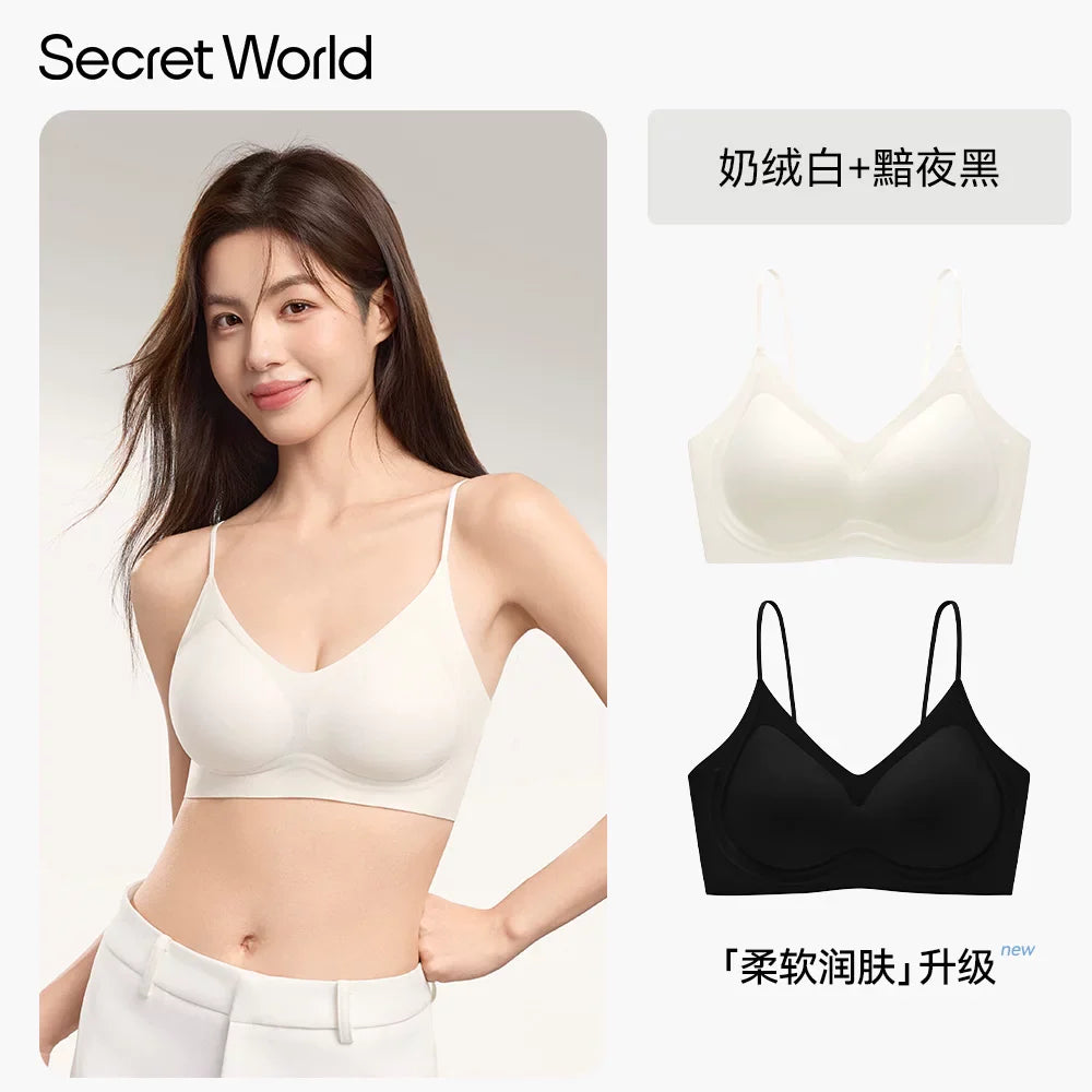 Secret World Traceless Shoulder Strap Bra