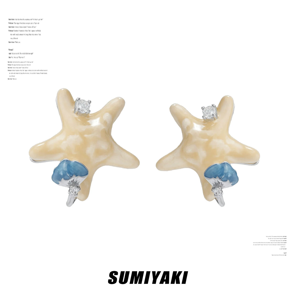 SUMIYAKI Fringed Shell Beaded Earrings