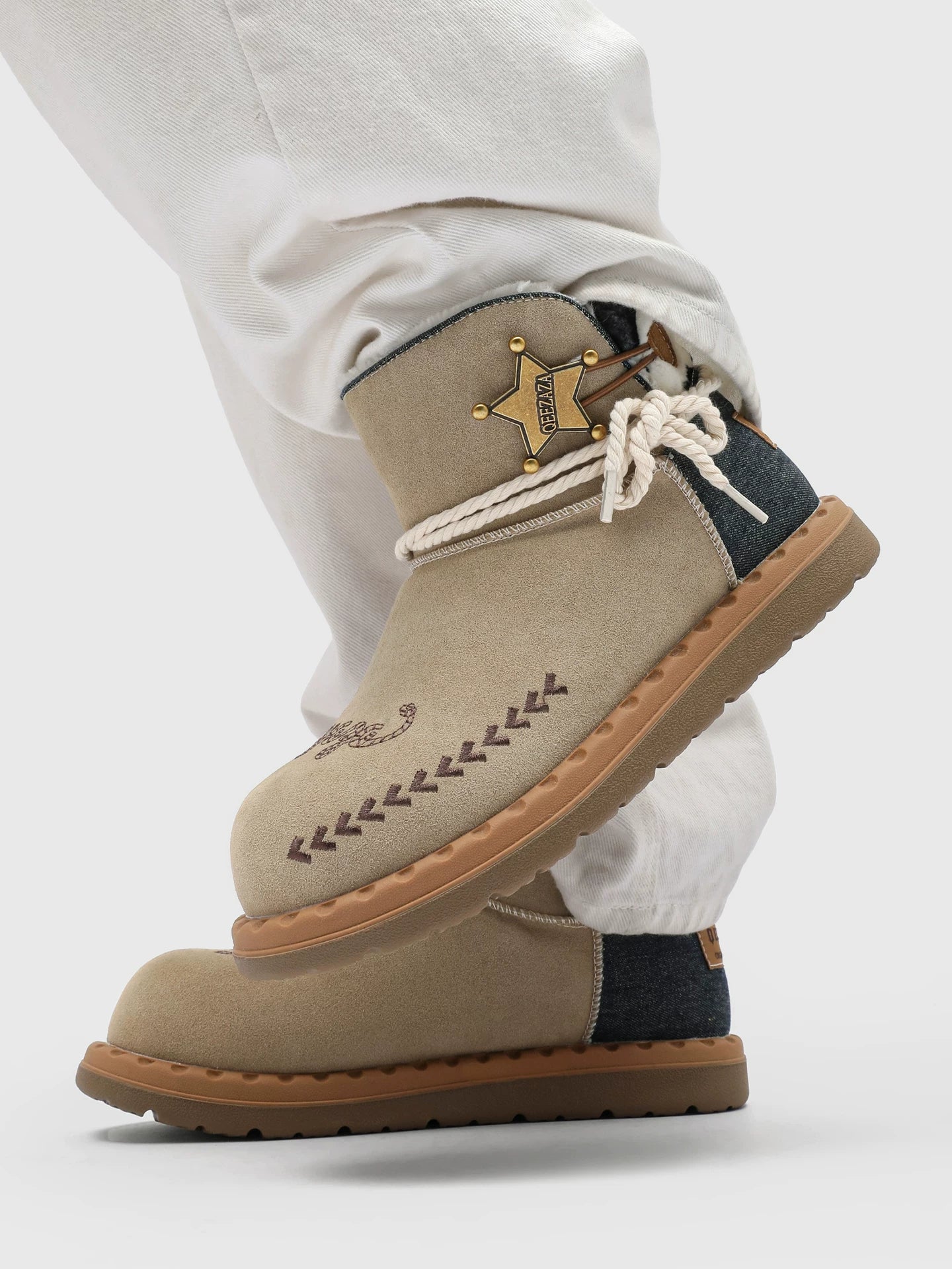 PUCH Woody Denim Plush Snow Boots