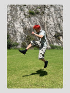 HANQIAORJI High Mercerized Leather Cowhide Training Shoes