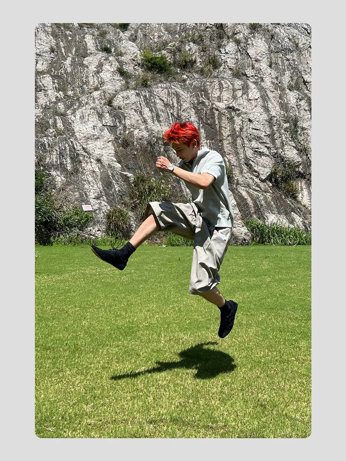 HANQIAORJI High Mercerized Leather Cowhide Training Shoes