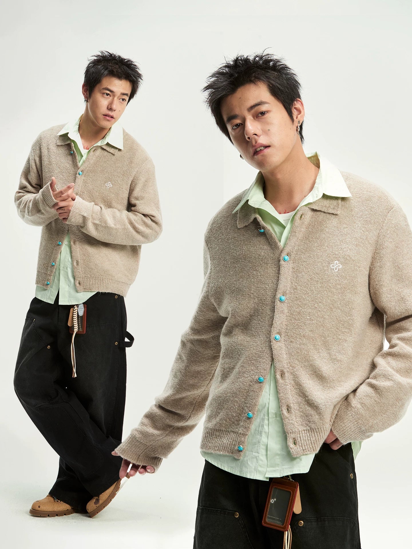 CoosRetro Lazy Wind Warm Casual Knitted Cardigan Jacket