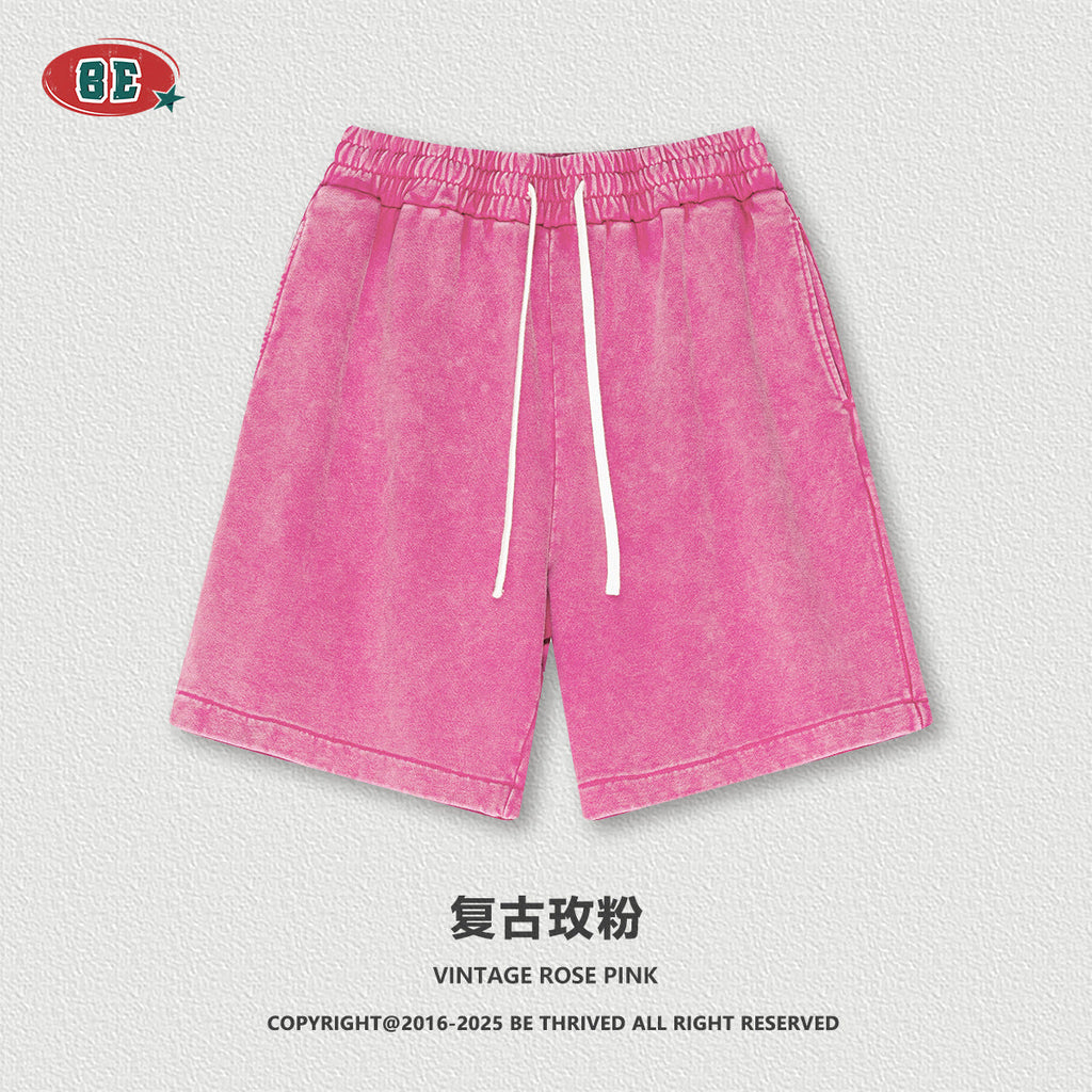 BE heavy 100% Cotton retro washed Shorts
