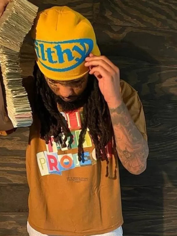 Filthy Woolen Knitted Beanie Hat