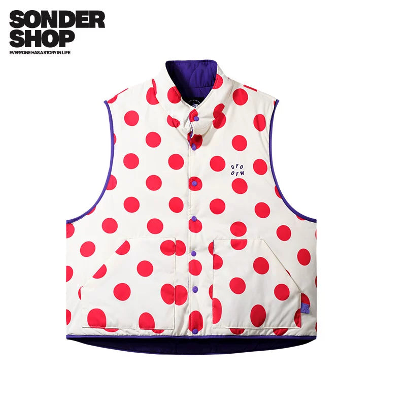 SONDER SHOP OFFWINTER Polka Dot Double Sided Vest