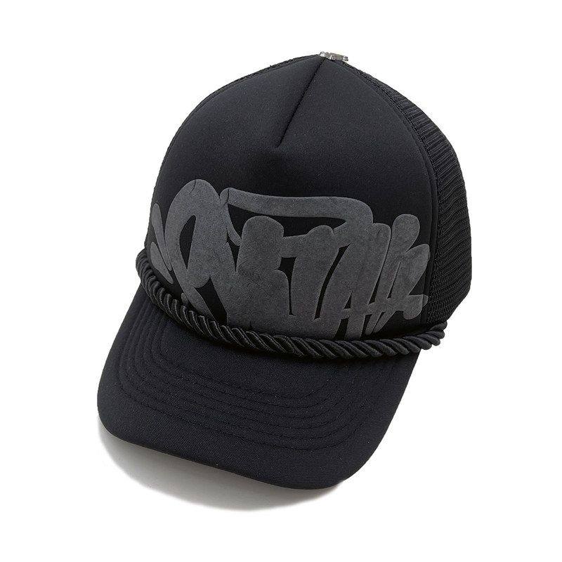 Cross Border Letter Printing Mesh Peak Cap
