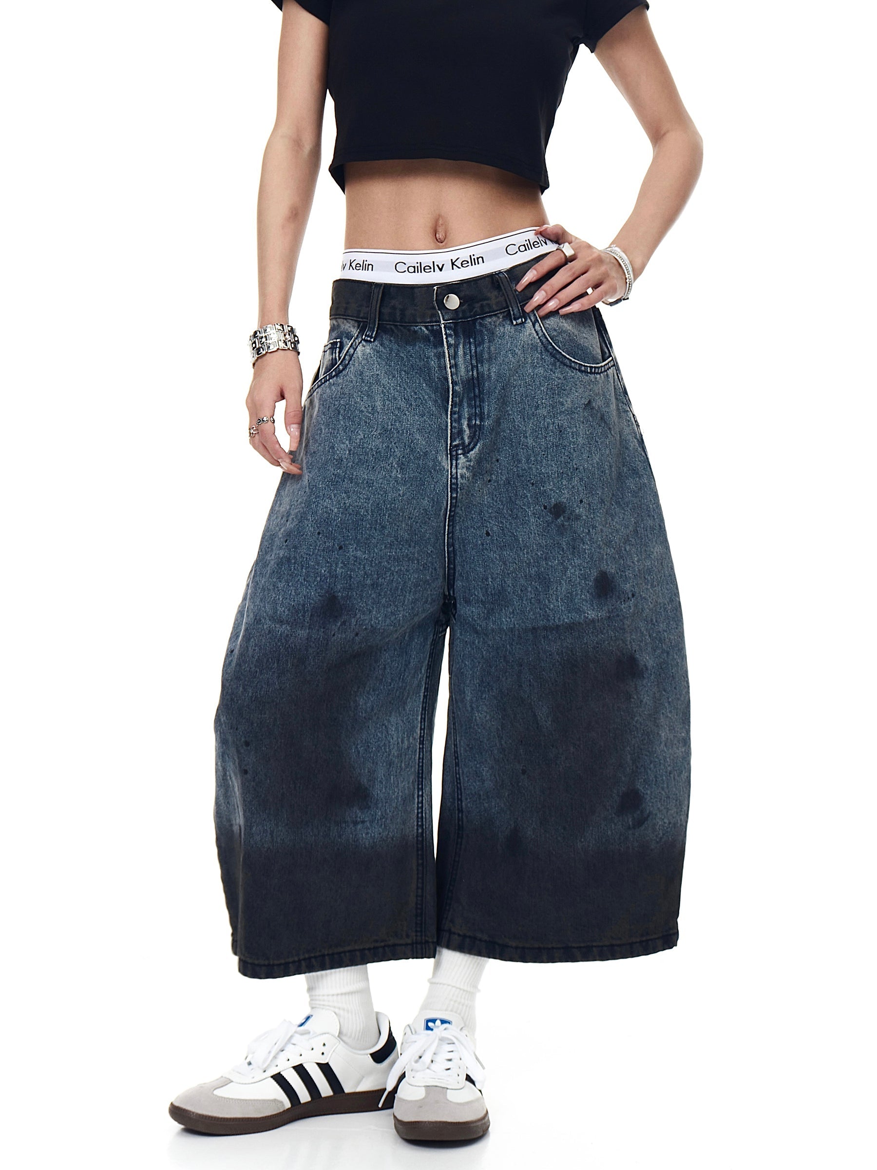 MADWITCH denim shorts