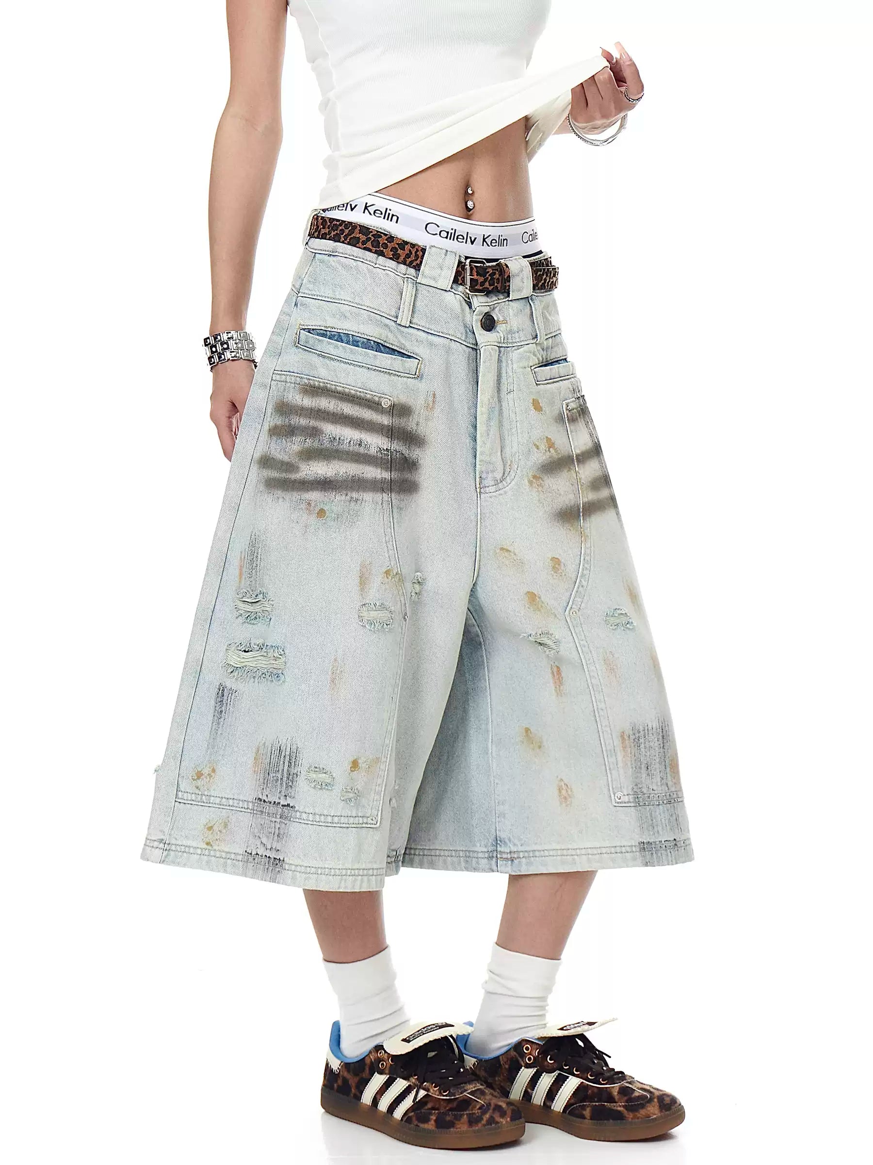 MADWITCH denim shorts