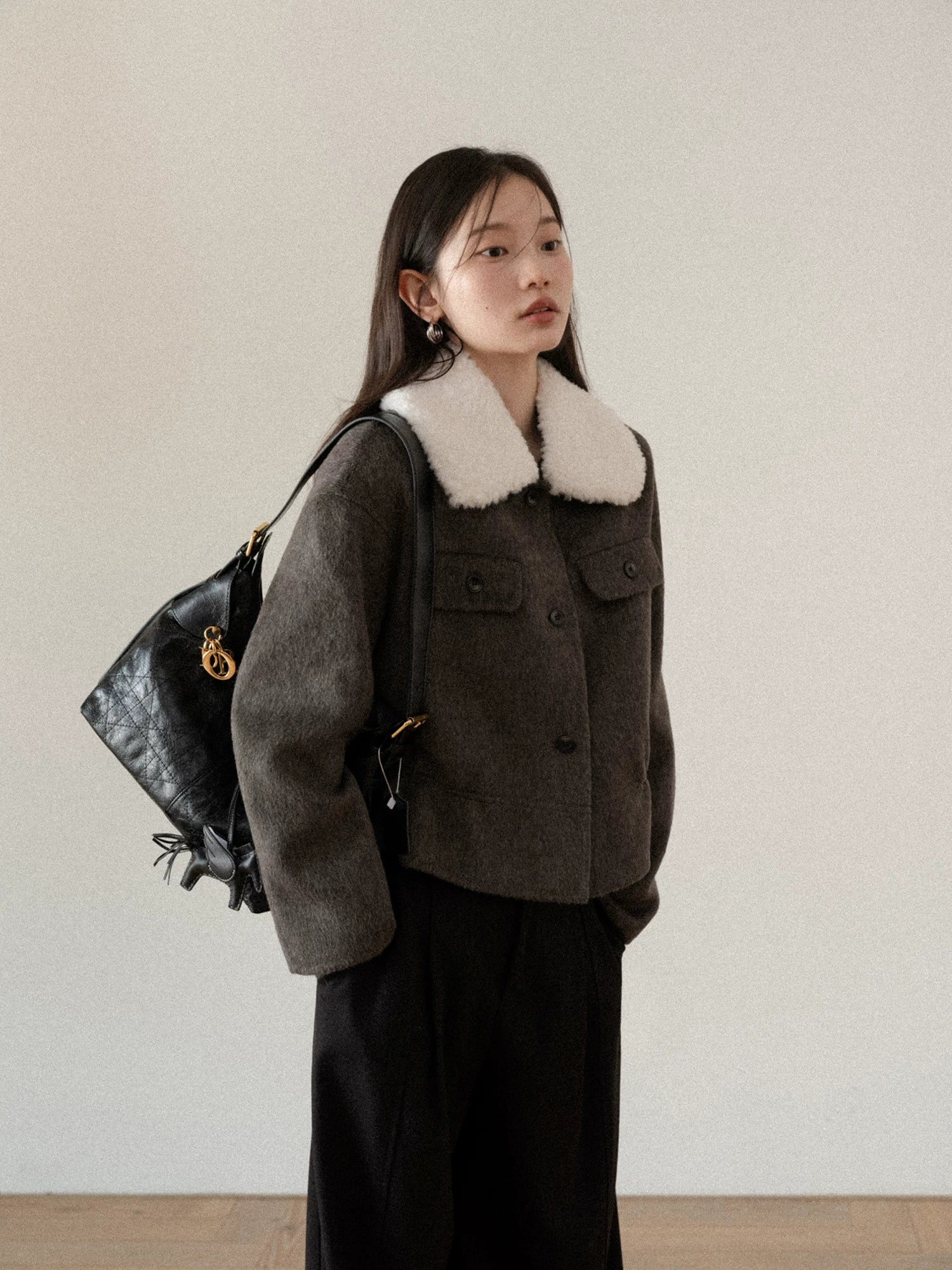 cantonstory Korean 70 Wool Double Faced Wool Coat