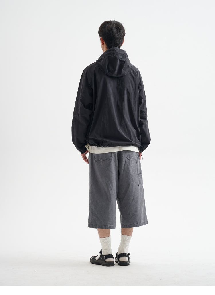 BUTTBILL 25SS Urban Safari Vintage Commuter Japanese Leaven Wash Logging Tooling Capris Shorts