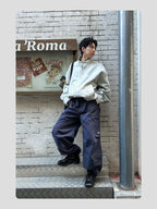 HANQIAORJI Splicing High-top Black Boxing Boots