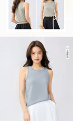 Giordano Elastic Pit Strip Slim Fit Crew Neck Sleeveless Tee