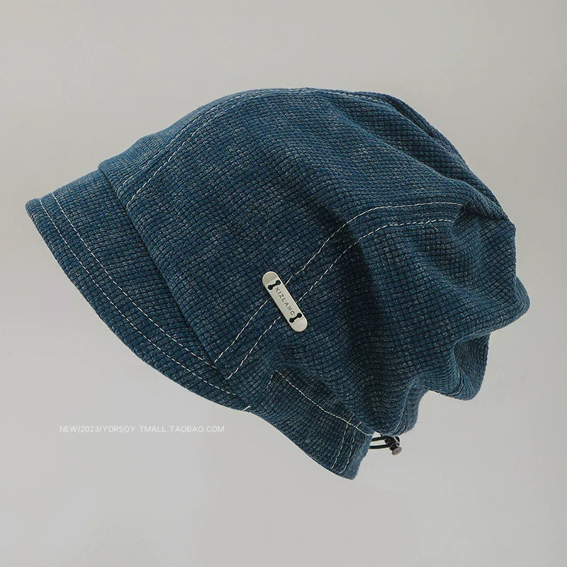 YORSOY Casual Face Small Bag Head Pile Cold Hat