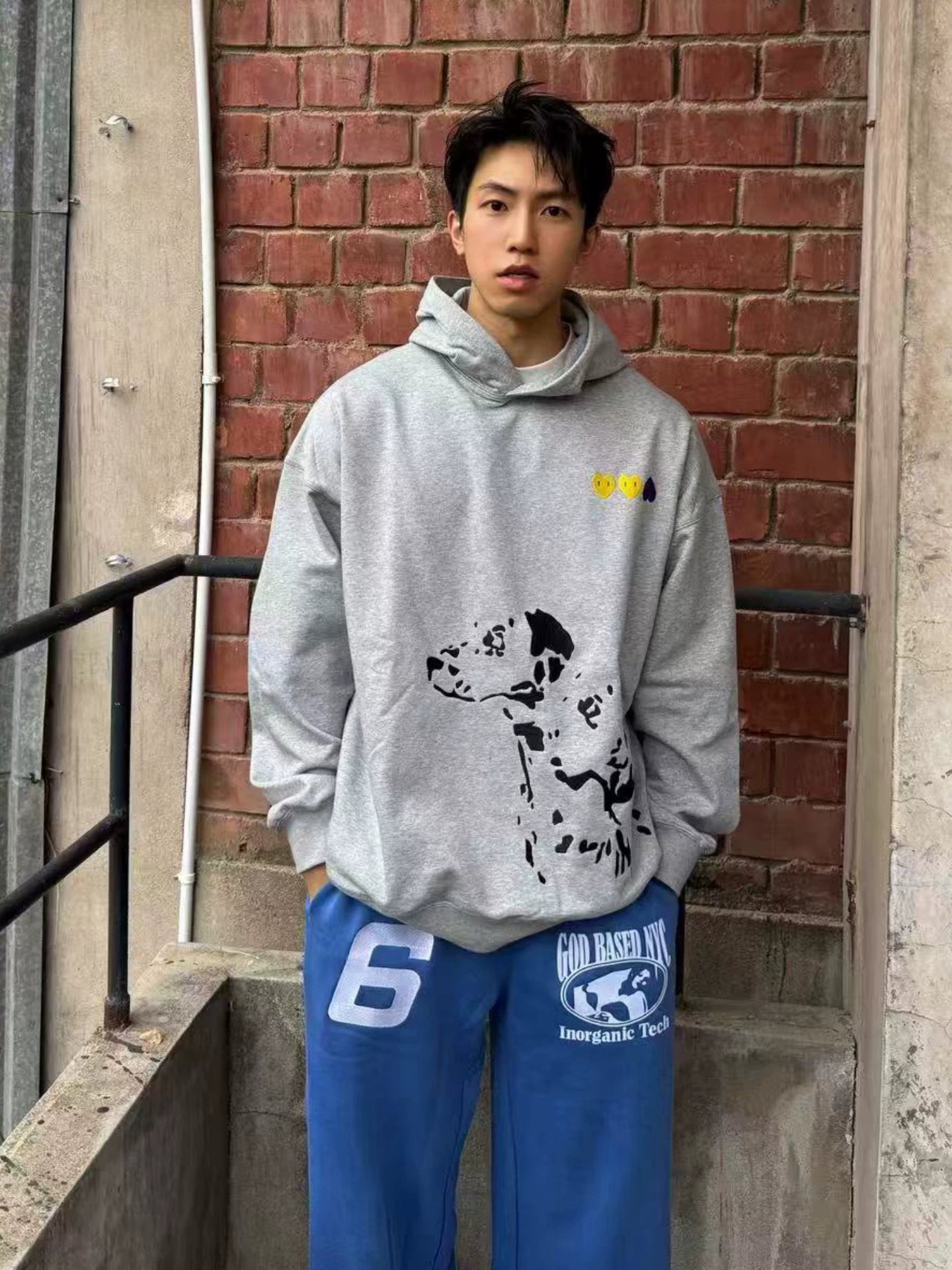 BurningDreamers Dalmatian Embroidered Hoodie