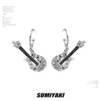 Five Kills Rock Guitar S925 Punk Earrings