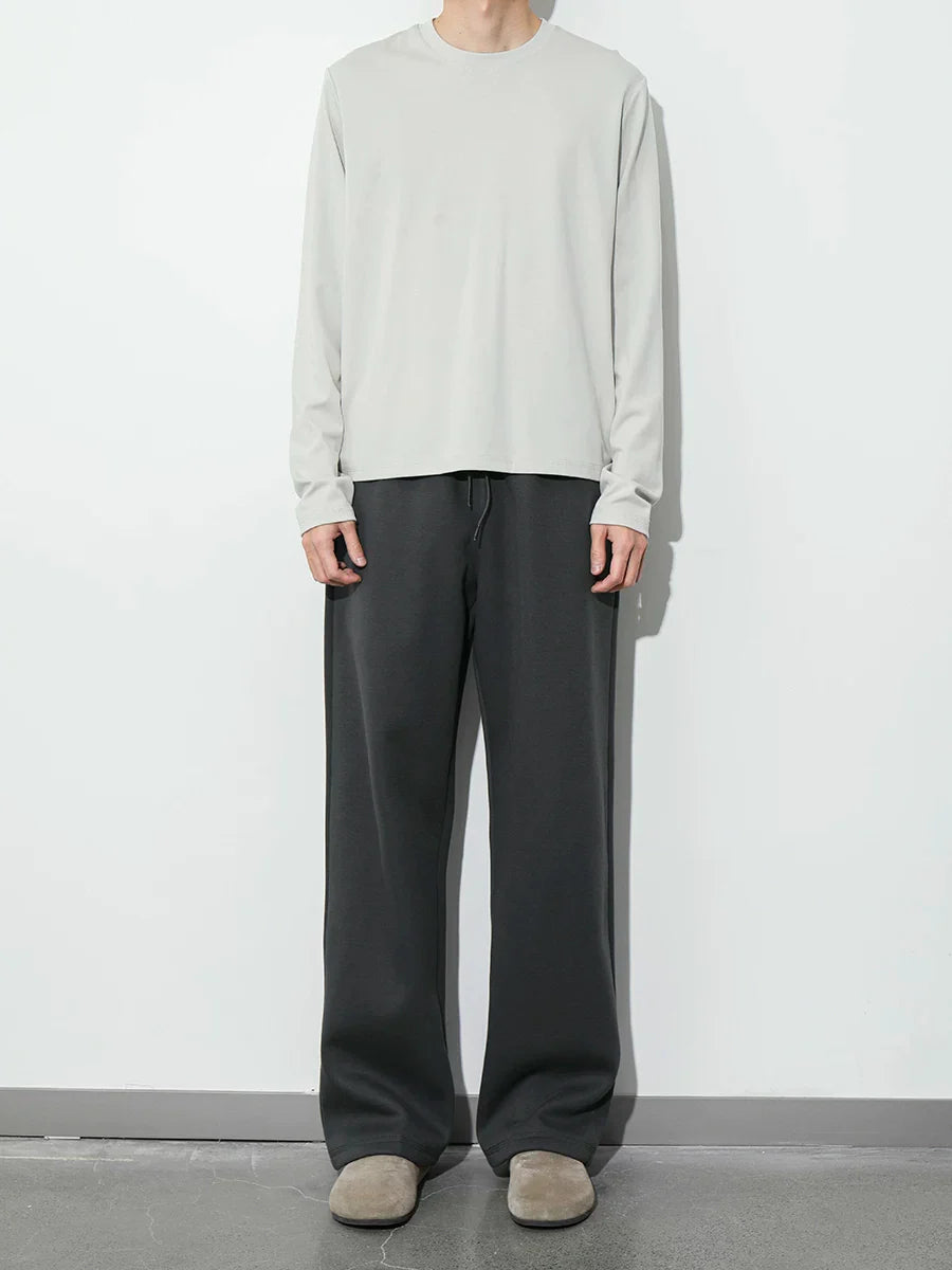 PLUS NO LOGO Thermal Micro-straight Fleece Casual Pants