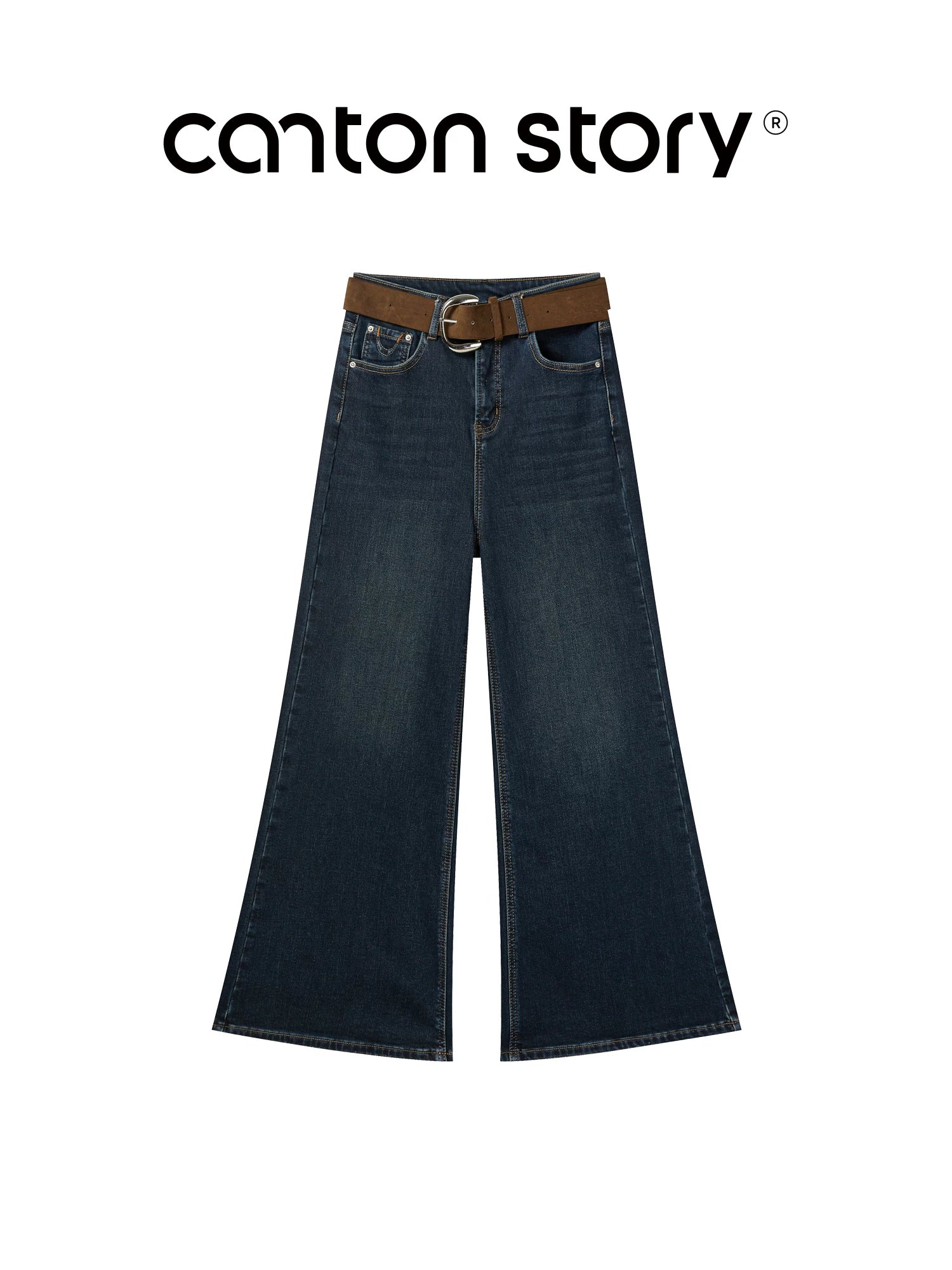 cantonstory American Retro Bootleg Jeans